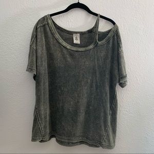 FREE PEOPLE Comfy Lounge Off-Shoulder T-Shirt